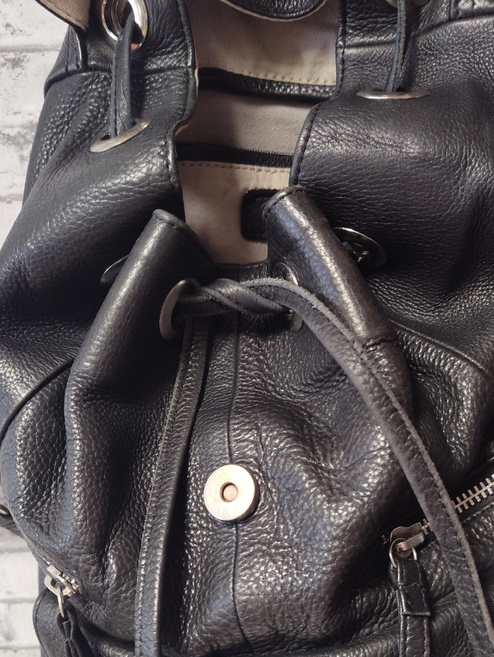 Anthropologie Day & Mood Leather Backpack - Picture 3 of 10